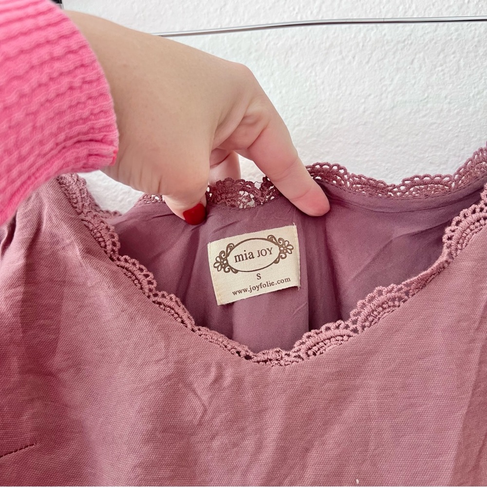 Joyfolie Mia Joy Coral Dress in Orchid Sz S - Picture 5 of 8